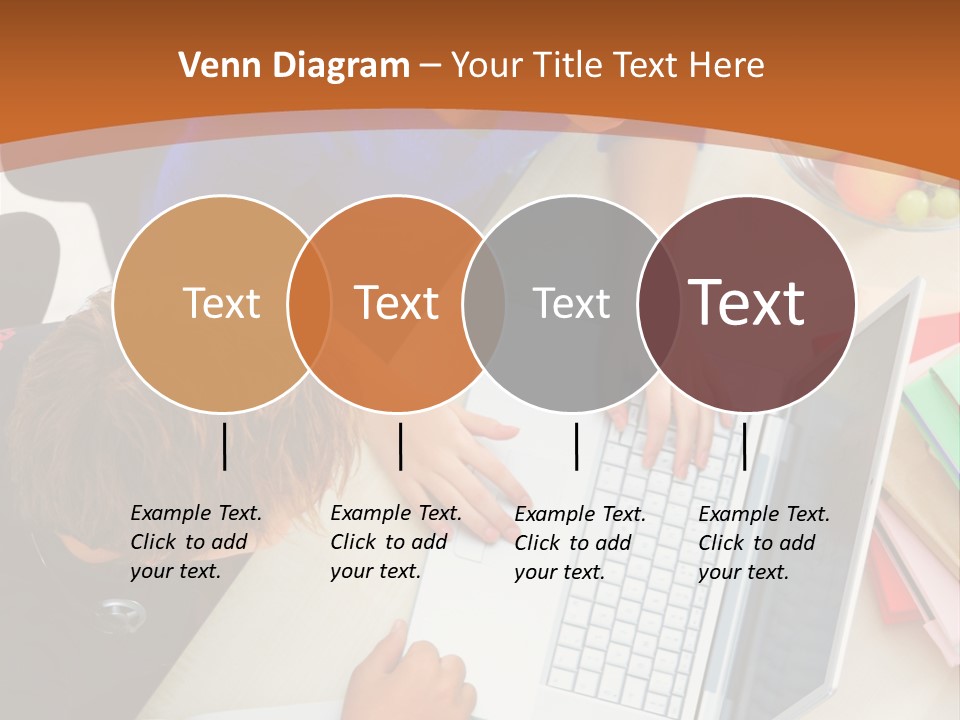 Smiling Woman Isolated On White Background PowerPoint Template