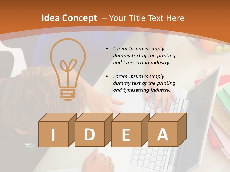 Smiling Woman Isolated On White Background PowerPoint Template