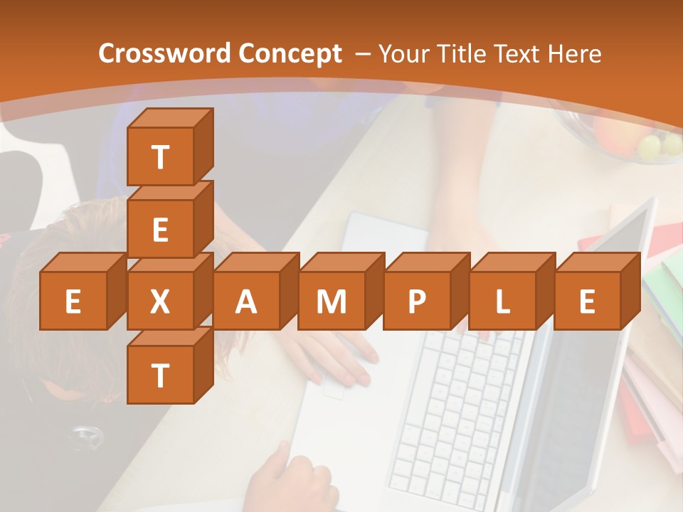 Smiling Woman Isolated On White Background PowerPoint Template