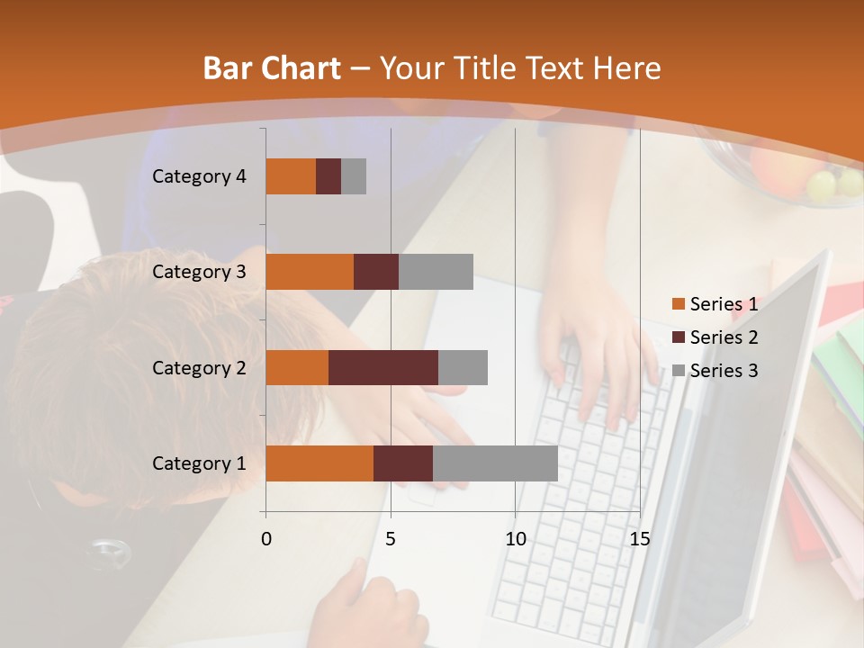 Smiling Woman Isolated On White Background PowerPoint Template