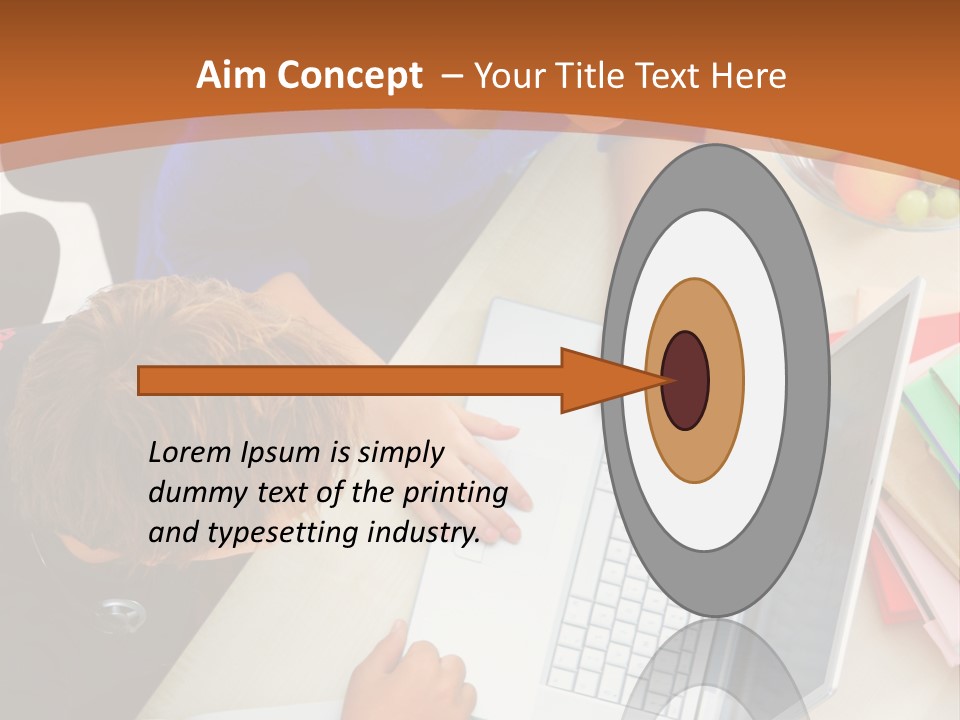 Smiling Woman Isolated On White Background PowerPoint Template