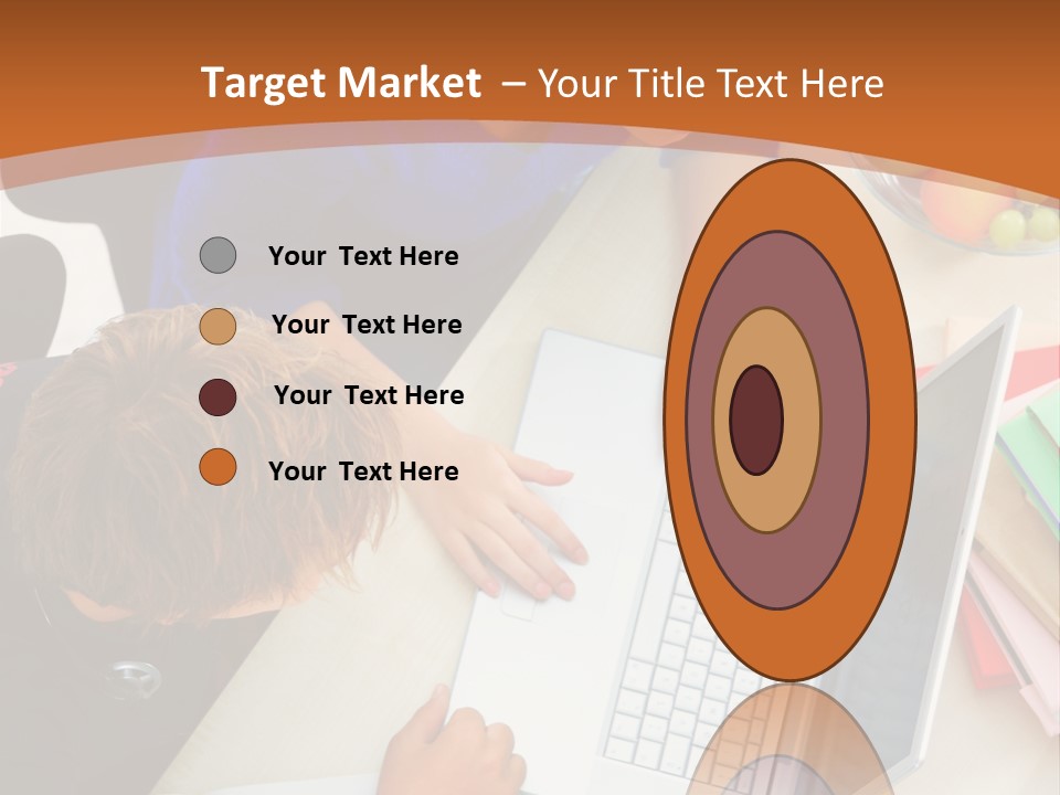 Smiling Woman Isolated On White Background PowerPoint Template