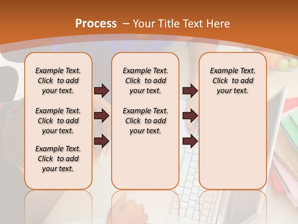 Smiling Woman Isolated On White Background PowerPoint Template