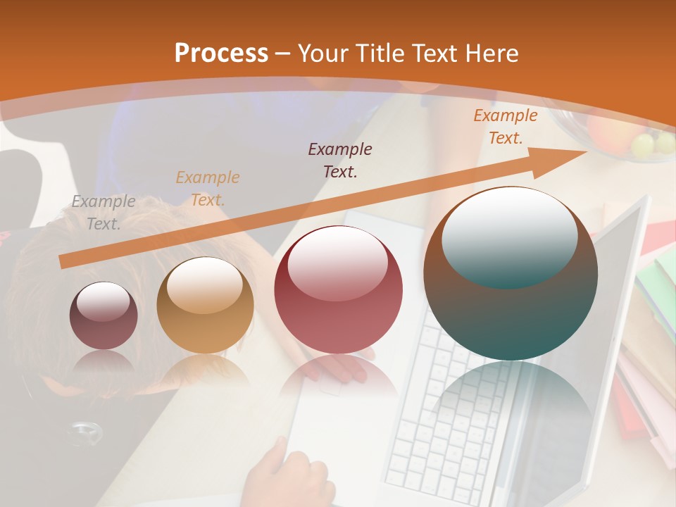 Smiling Woman Isolated On White Background PowerPoint Template