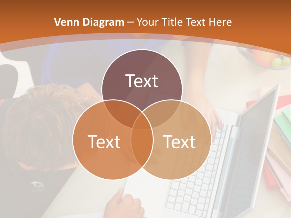 Smiling Woman Isolated On White Background PowerPoint Template