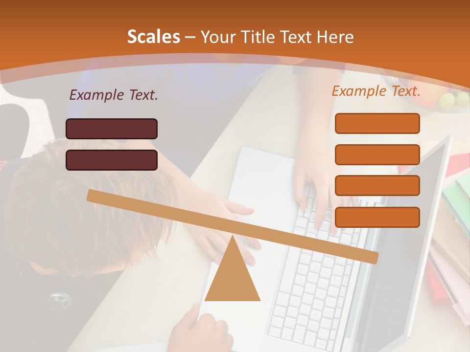 Smiling Woman Isolated On White Background PowerPoint Template