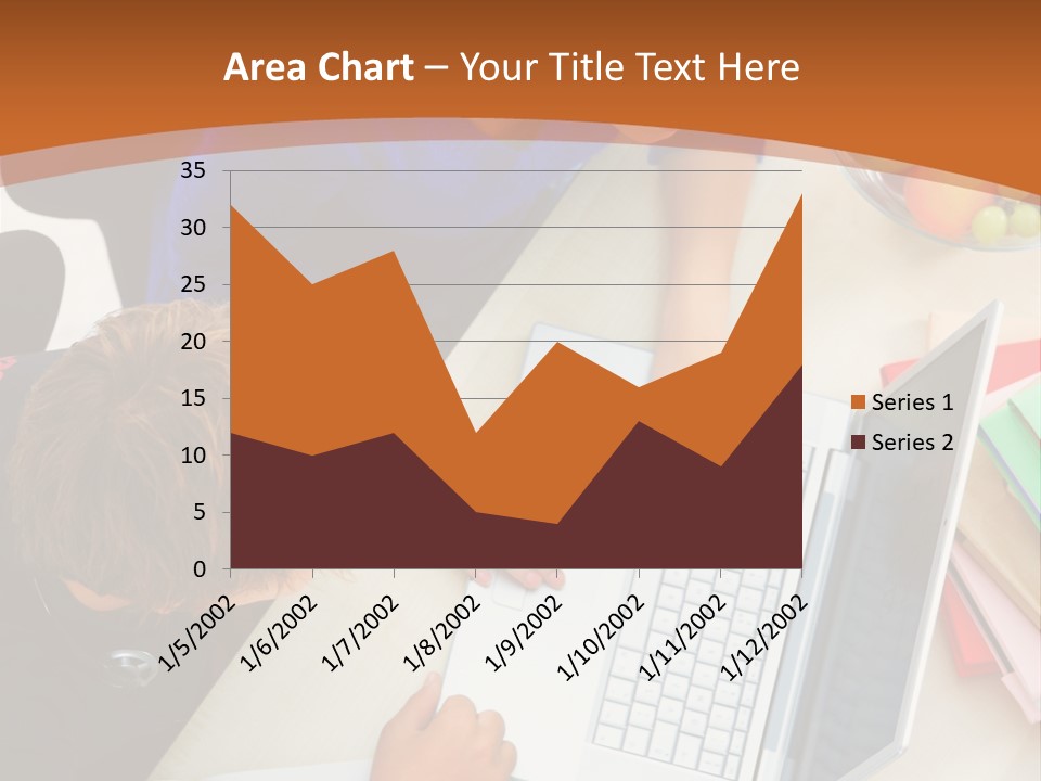 Smiling Woman Isolated On White Background PowerPoint Template