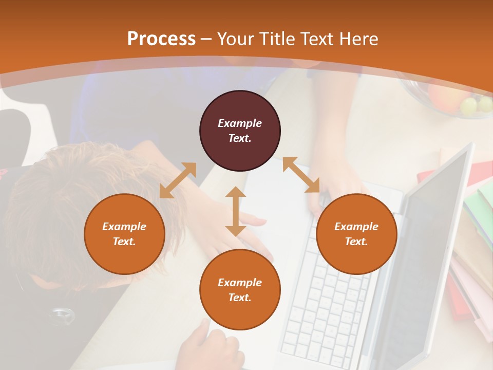 Smiling Woman Isolated On White Background PowerPoint Template