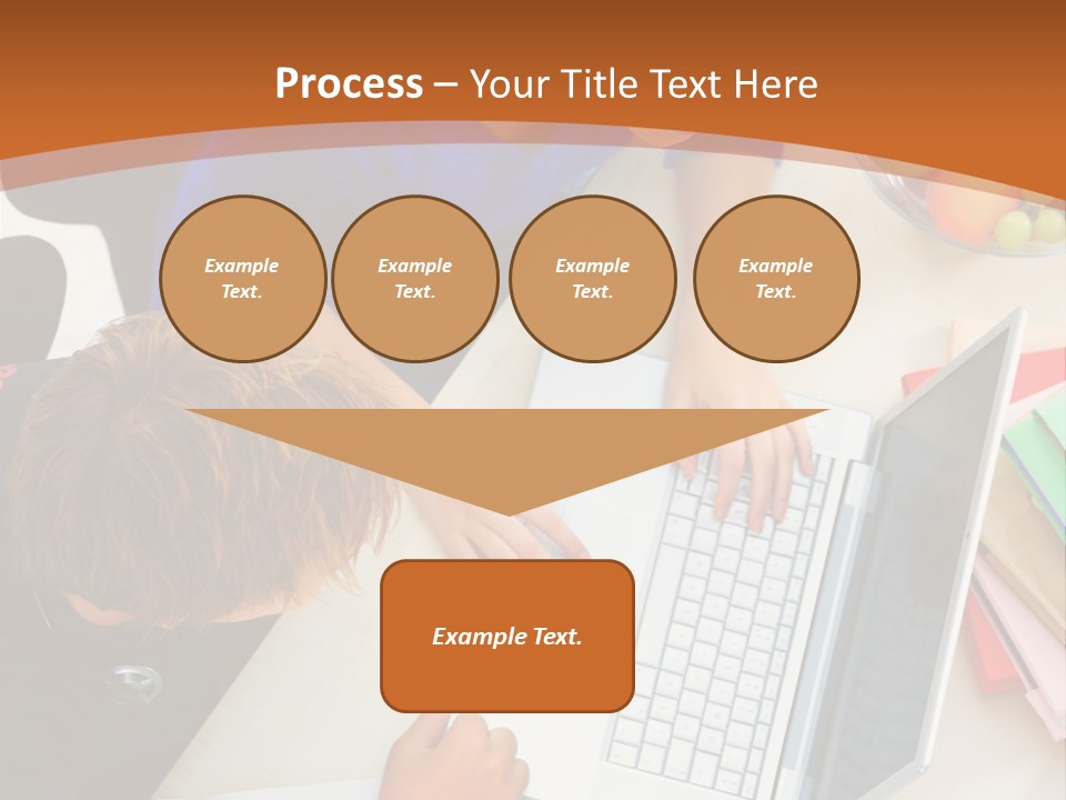 Smiling Woman Isolated On White Background PowerPoint Template