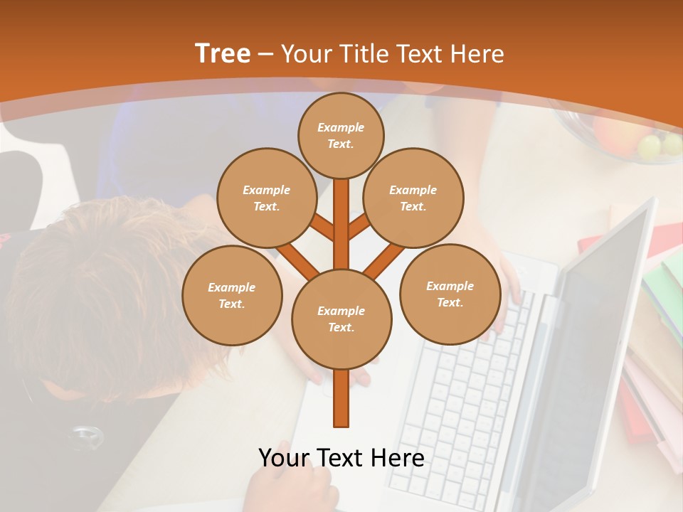 Smiling Woman Isolated On White Background PowerPoint Template