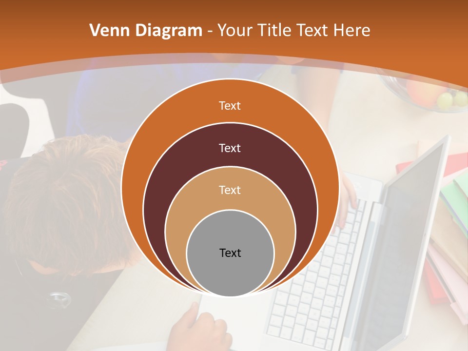 Smiling Woman Isolated On White Background PowerPoint Template