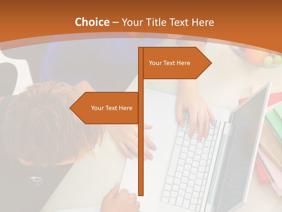 Smiling Woman Isolated On White Background PowerPoint Template