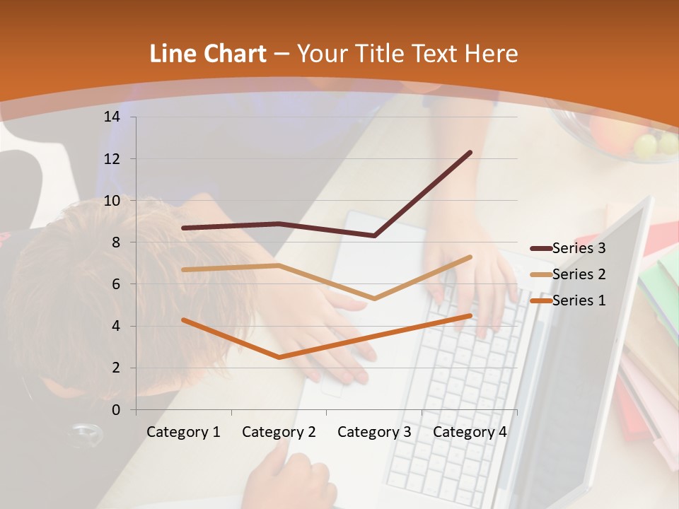 Smiling Woman Isolated On White Background PowerPoint Template