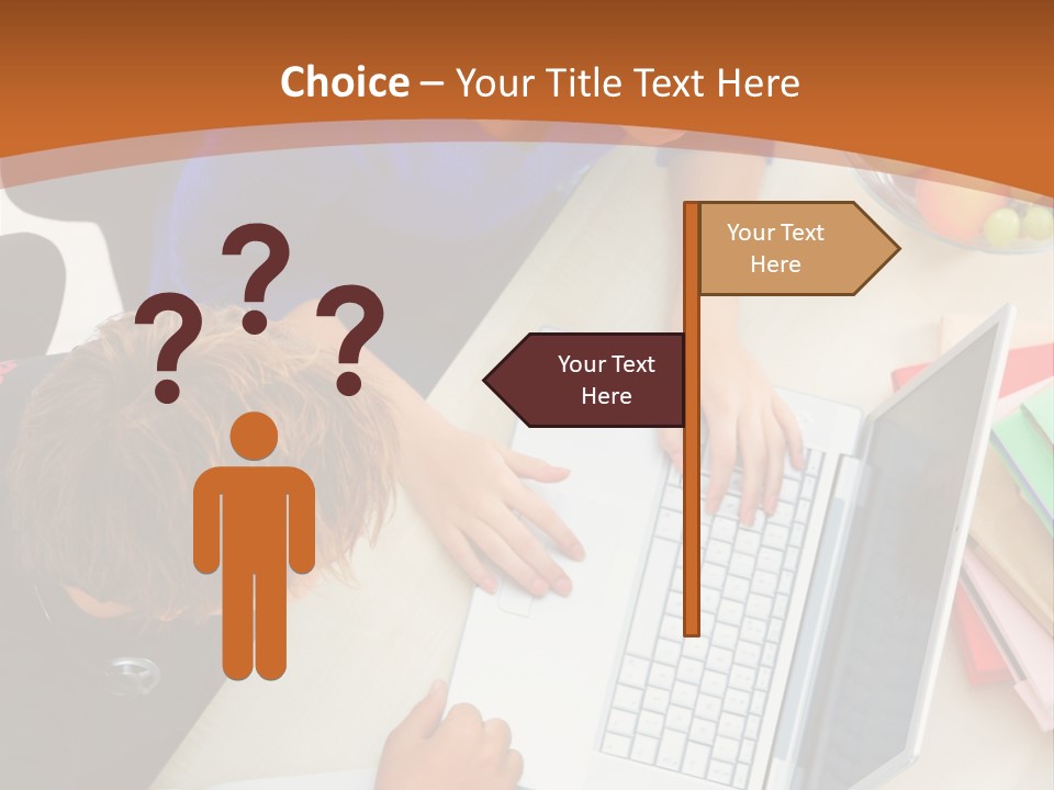 Smiling Woman Isolated On White Background PowerPoint Template