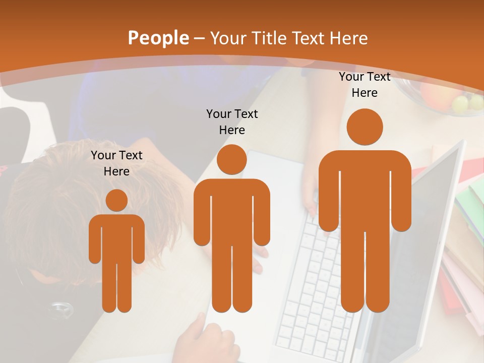 Smiling Woman Isolated On White Background PowerPoint Template