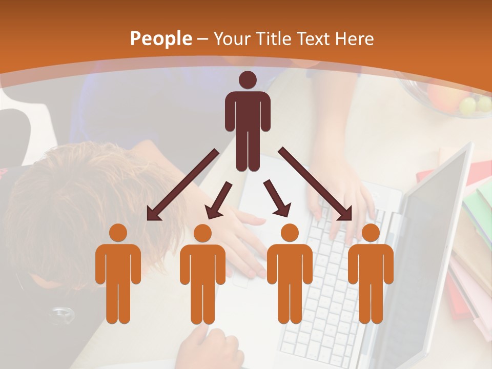 Smiling Woman Isolated On White Background PowerPoint Template