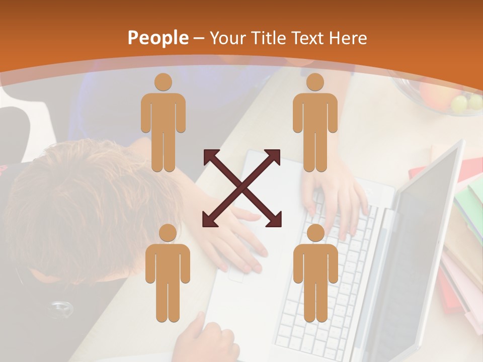 Smiling Woman Isolated On White Background PowerPoint Template