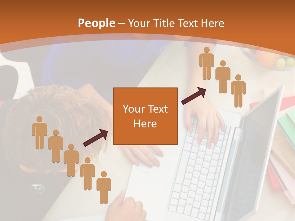 Smiling Woman Isolated On White Background PowerPoint Template