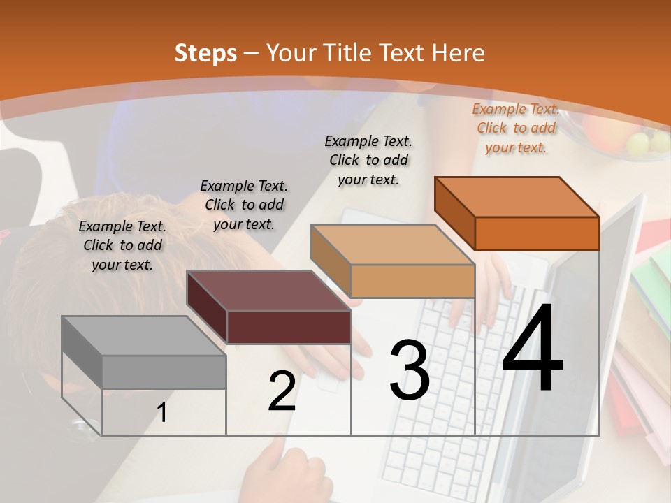 Smiling Woman Isolated On White Background PowerPoint Template