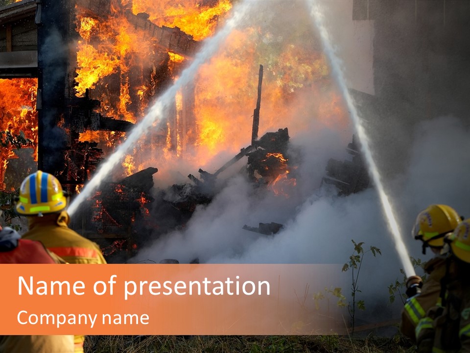 House Fire PowerPoint Template