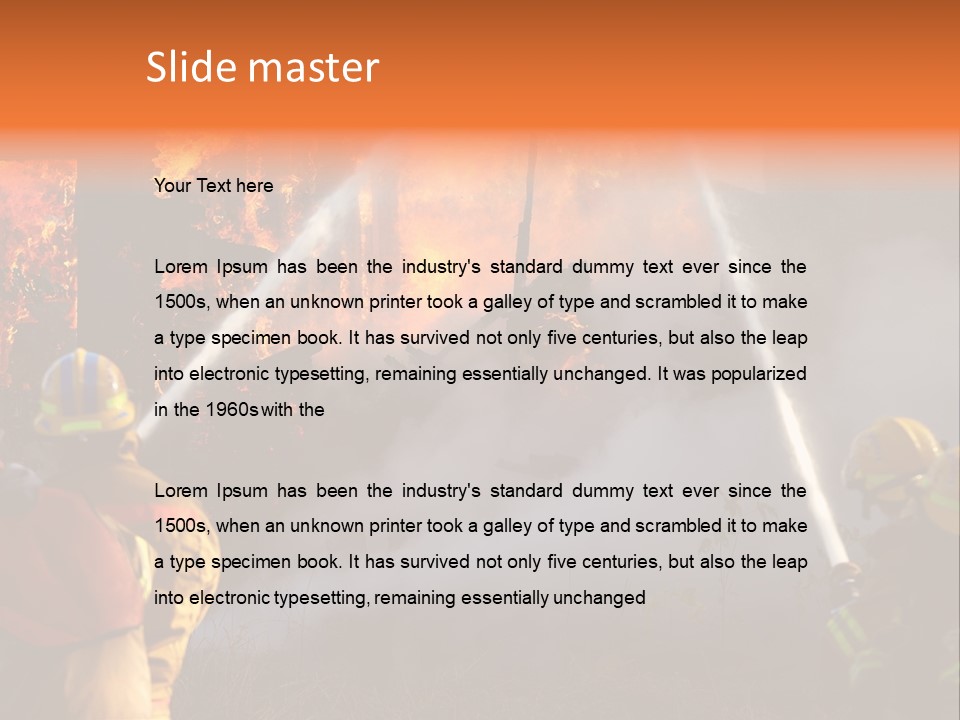 House Fire PowerPoint Template