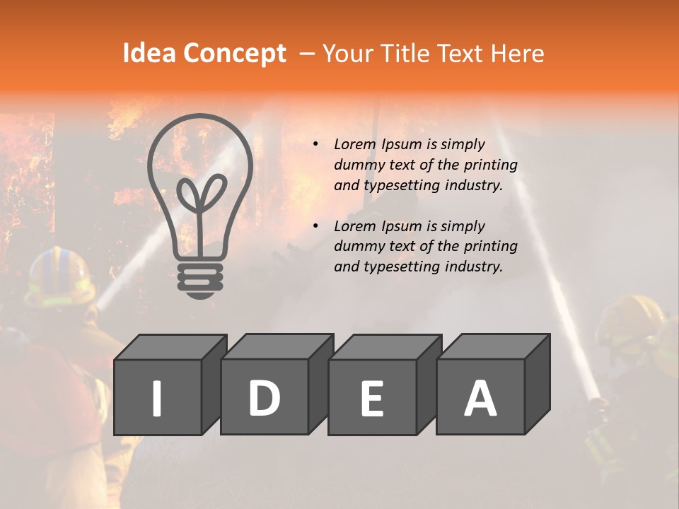 House Fire PowerPoint Template