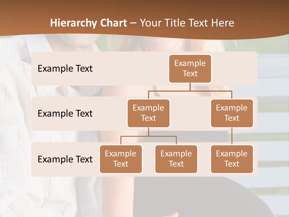 Happy Beautiful Pregnant Woman And Her Husband, Outdoors PowerPoint Template