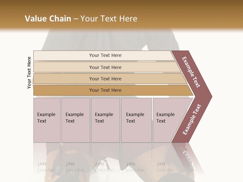 Young Man Preparing To Exercise With Dumbbells. Isolated On White Background, Front View. PowerPoint Template