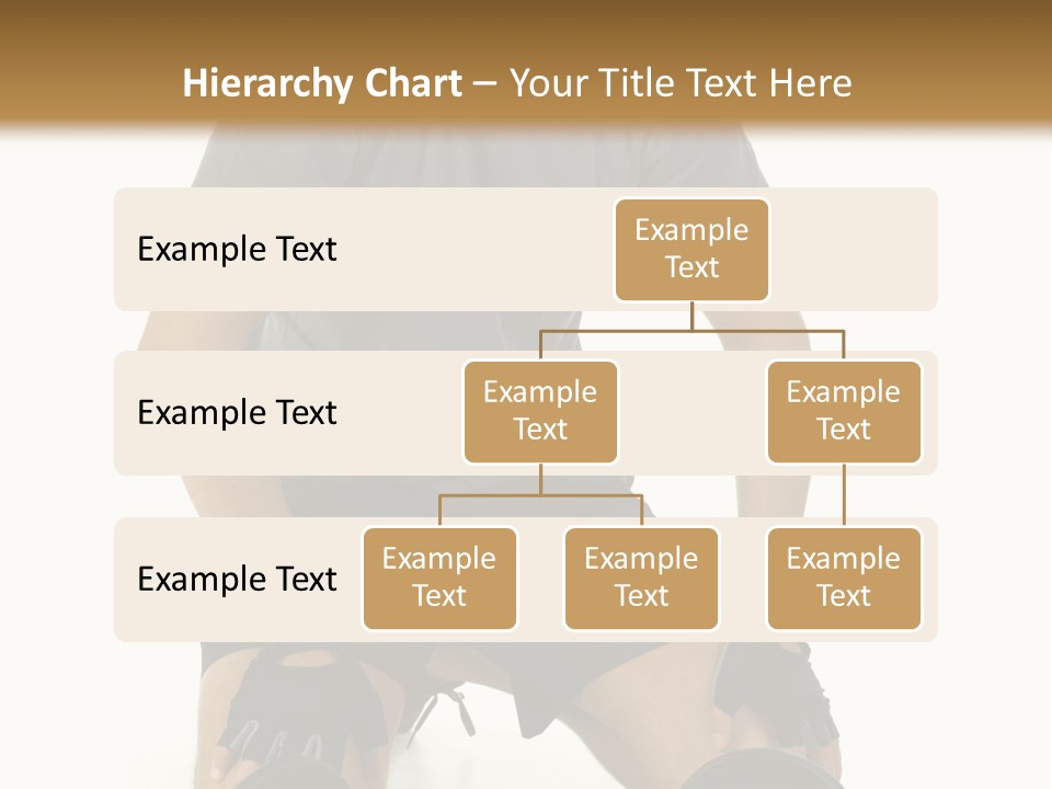 Young Man Preparing To Exercise With Dumbbells. Isolated On White Background, Front View. PowerPoint Template