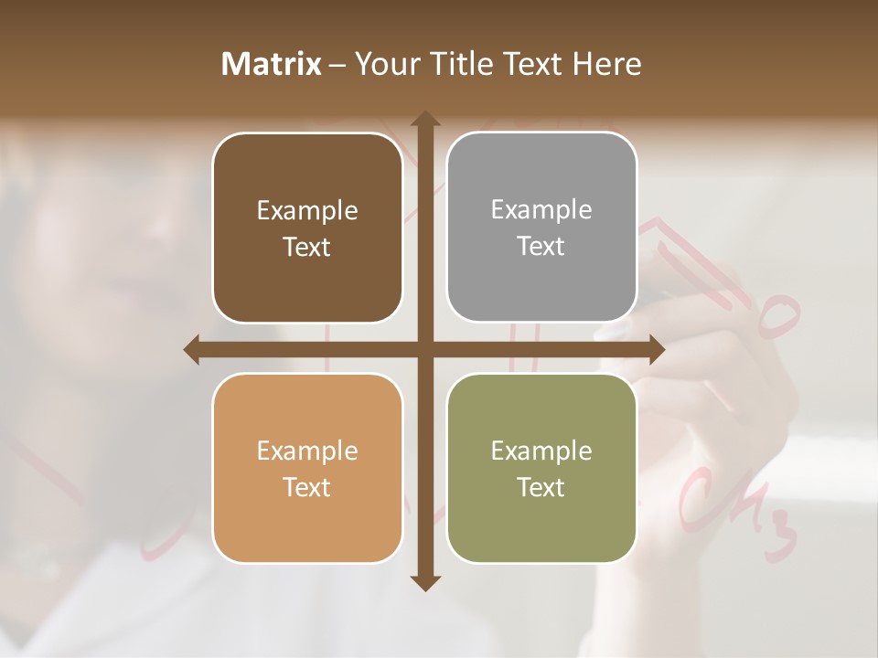 Chemist Writing A Formula PowerPoint Template