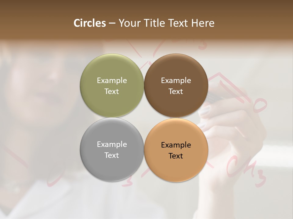 Chemist Writing A Formula PowerPoint Template