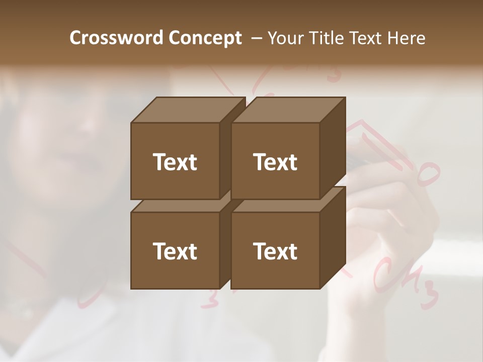 Chemist Writing A Formula PowerPoint Template