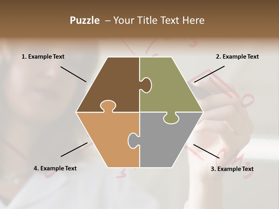 Chemist Writing A Formula PowerPoint Template