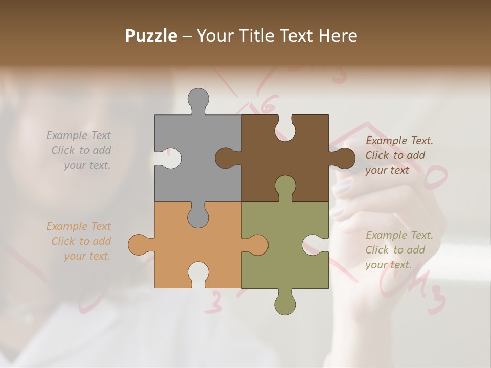Chemist Writing A Formula PowerPoint Template