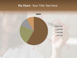 Chemist Writing A Formula PowerPoint Template