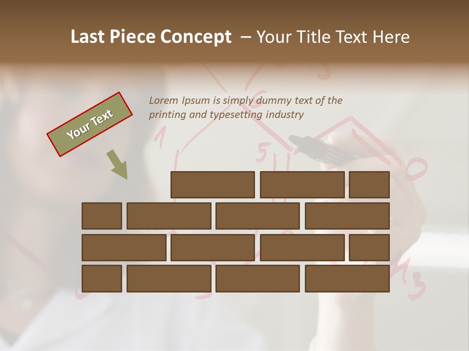 Chemist Writing A Formula PowerPoint Template