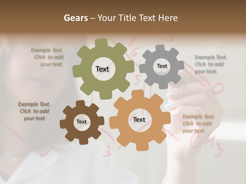 Chemist Writing A Formula PowerPoint Template