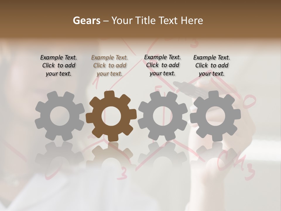 Chemist Writing A Formula PowerPoint Template