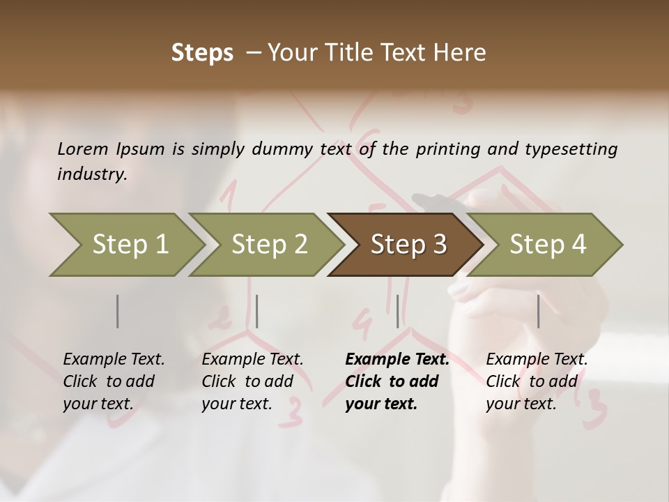 Chemist Writing A Formula PowerPoint Template
