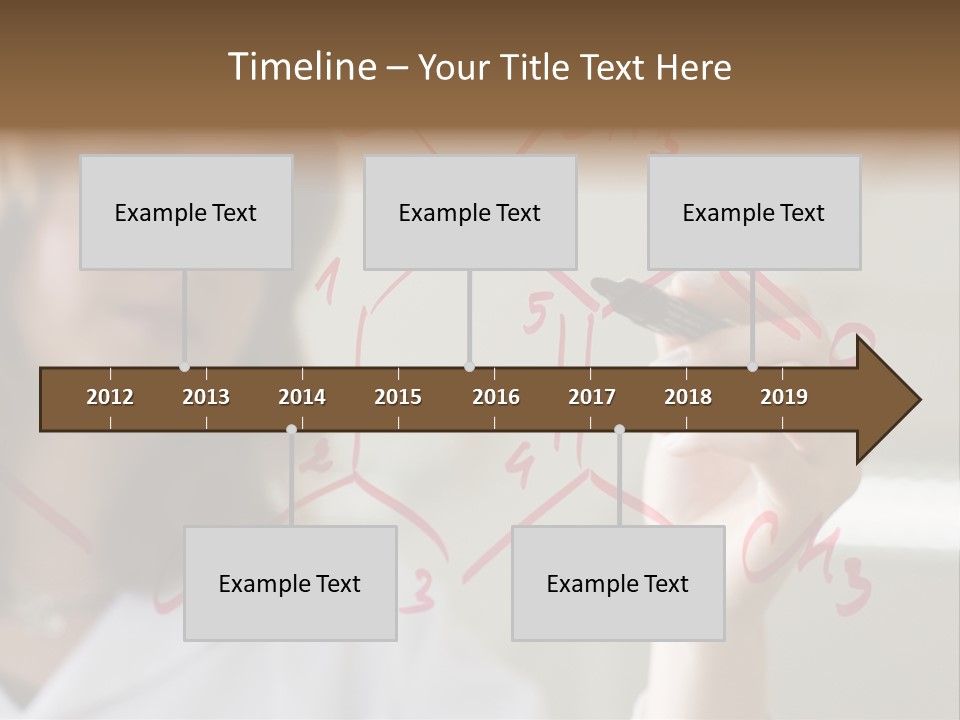 Chemist Writing A Formula PowerPoint Template