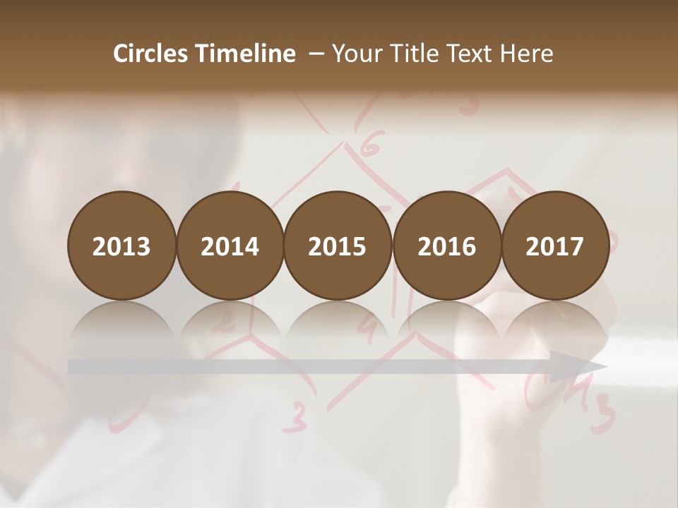 Chemist Writing A Formula PowerPoint Template