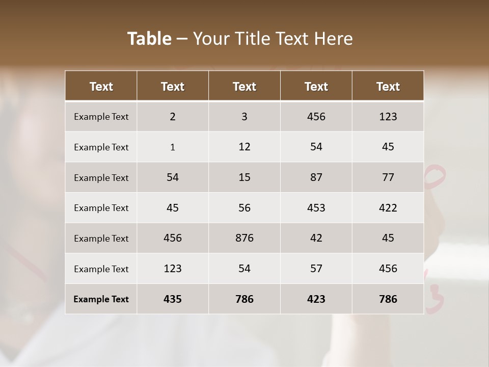 Chemist Writing A Formula PowerPoint Template