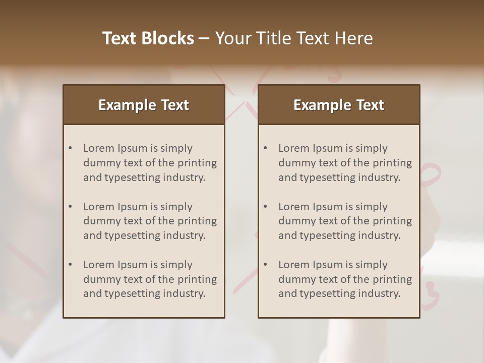 Chemist Writing A Formula PowerPoint Template