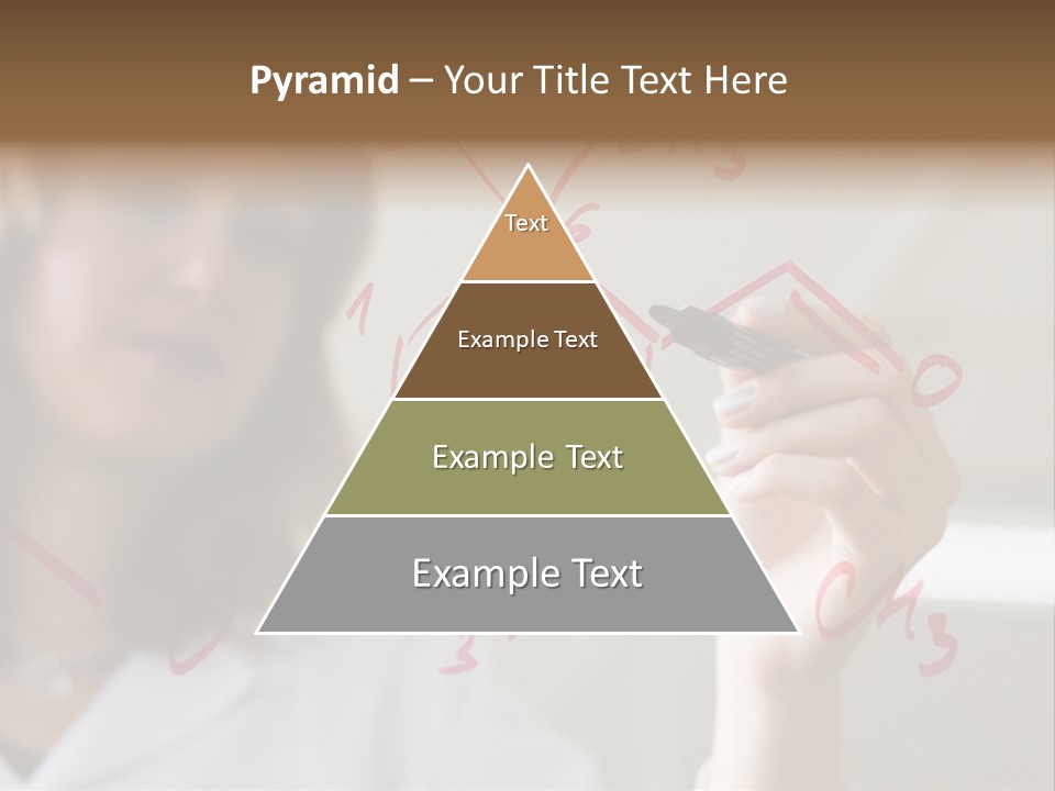 Chemist Writing A Formula PowerPoint Template