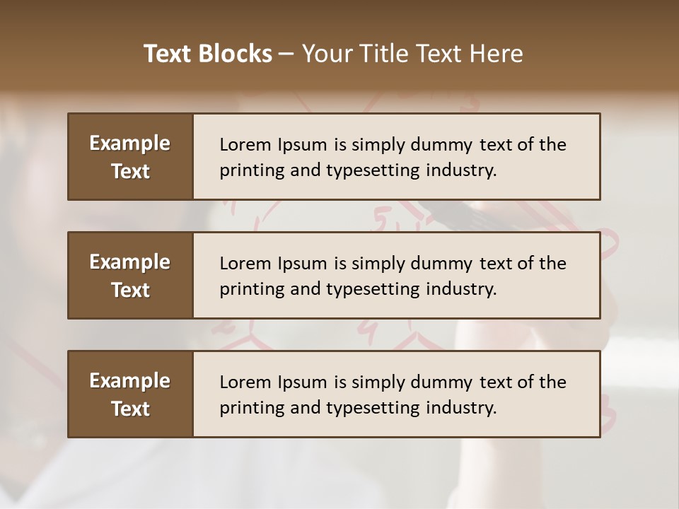 Chemist Writing A Formula PowerPoint Template