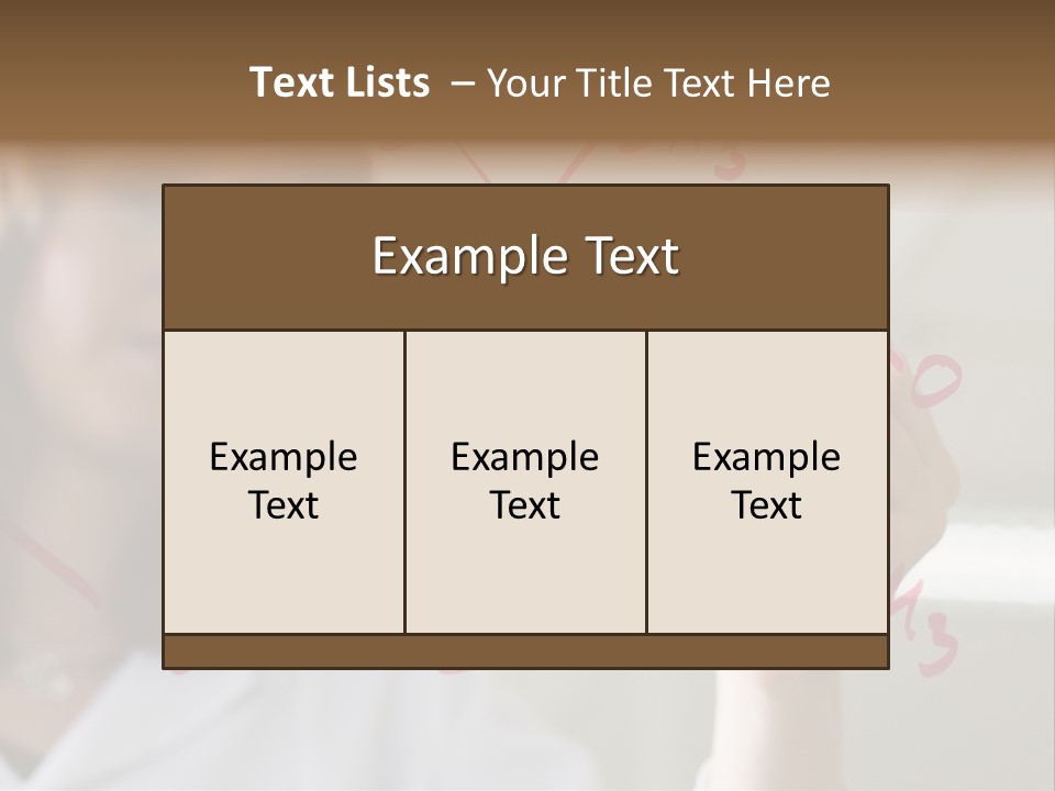 Chemist Writing A Formula PowerPoint Template