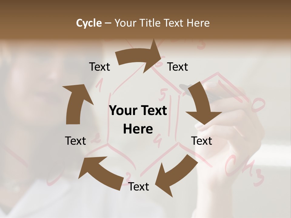 Chemist Writing A Formula PowerPoint Template