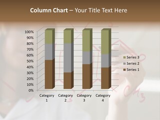 Chemist Writing A Formula PowerPoint Template