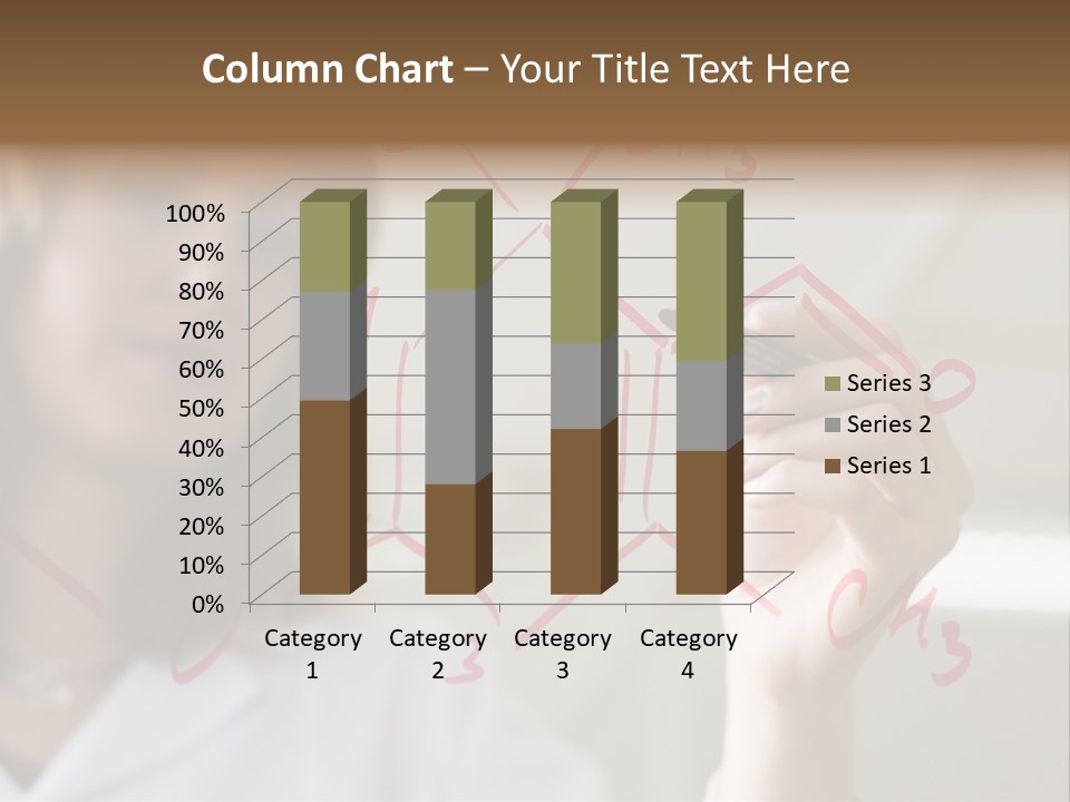Chemist Writing A Formula PowerPoint Template