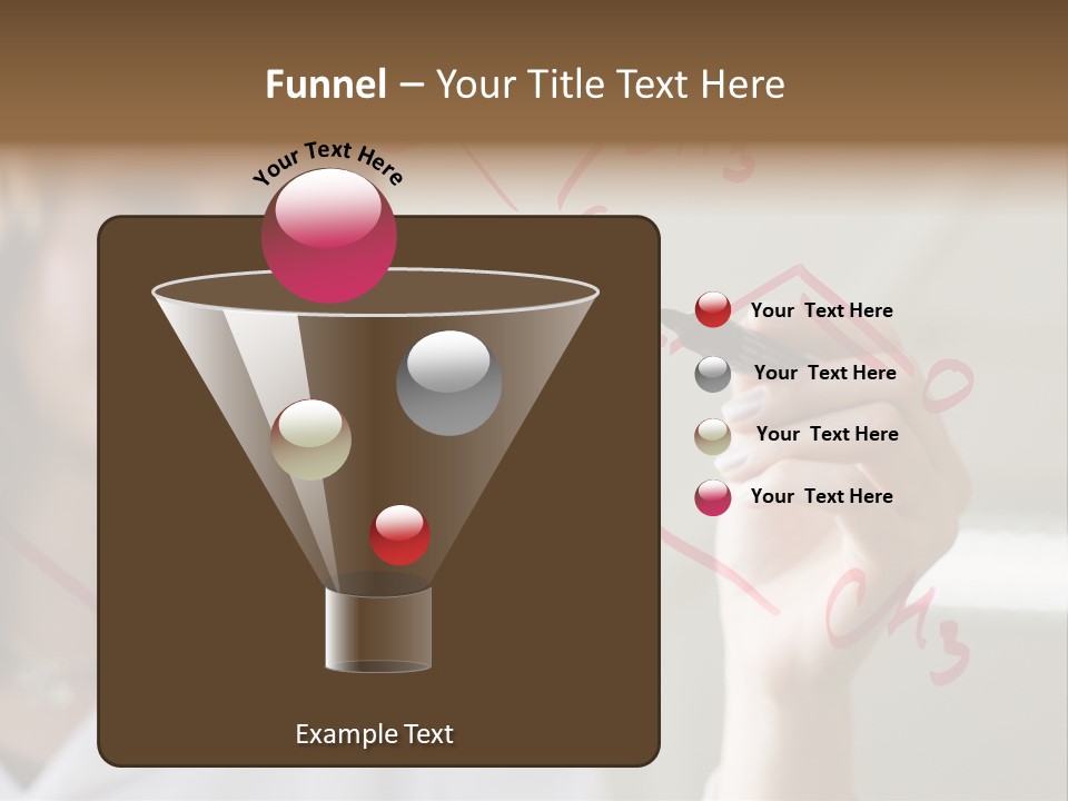Chemist Writing A Formula PowerPoint Template